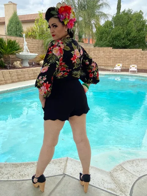 Camila Blouse - Tropical Floral