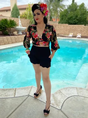 Camila Blouse - Tropical Floral