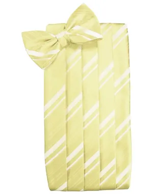 Canary Striped Satin Cummerbund