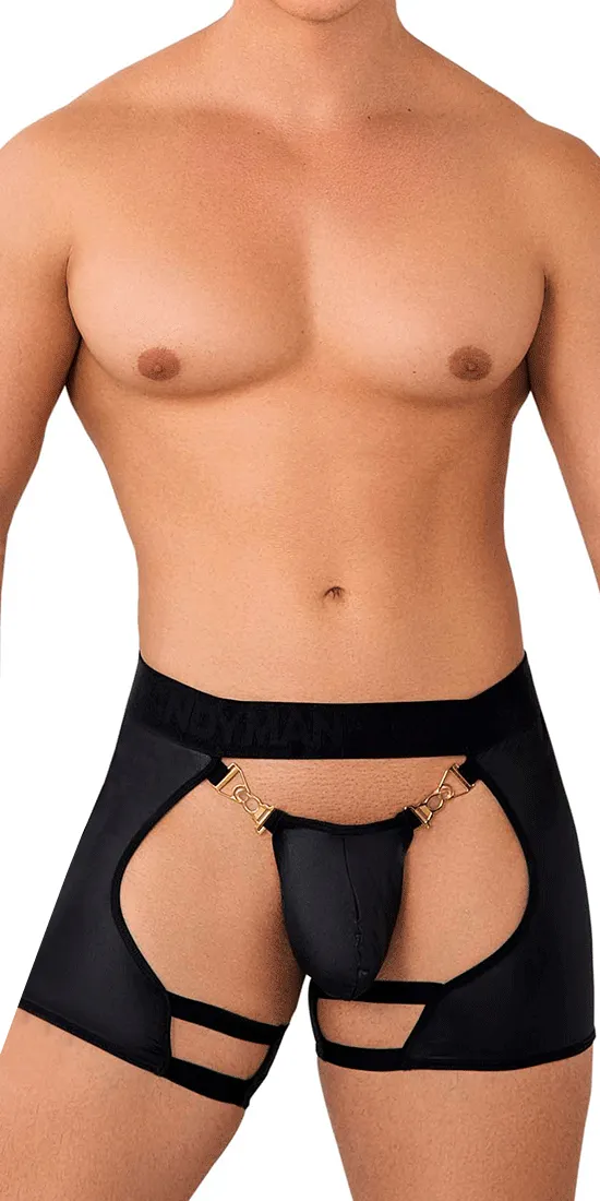 Candyman 99637 Chaps Thongs Black