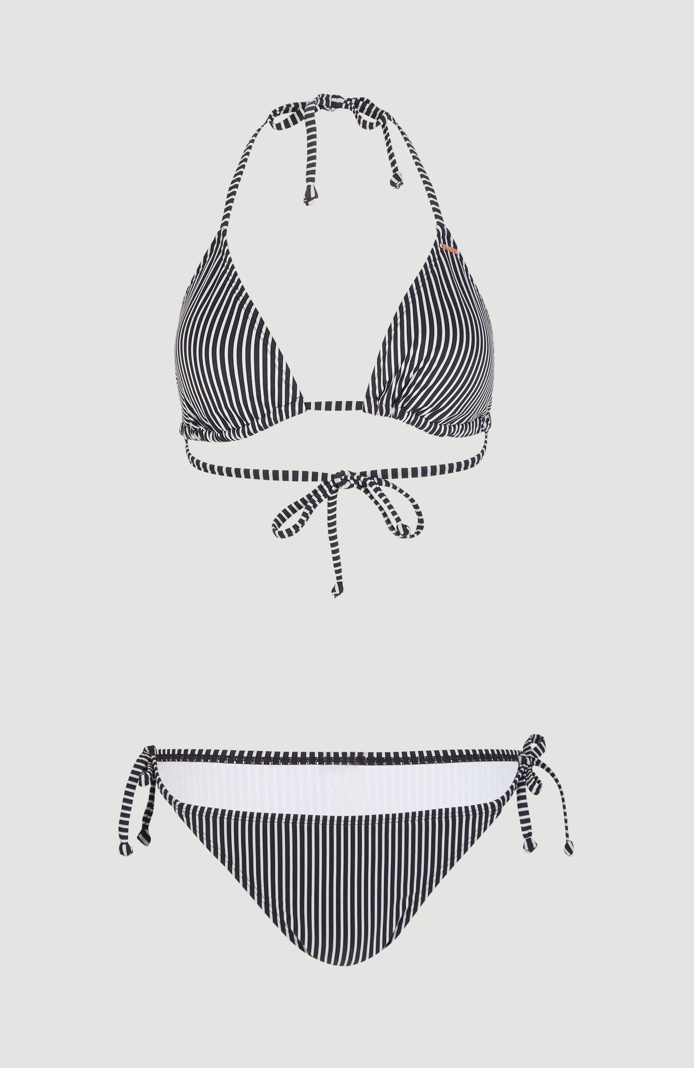 Capri - Bondey Triangel Bikini Set | Black Simple Stripe