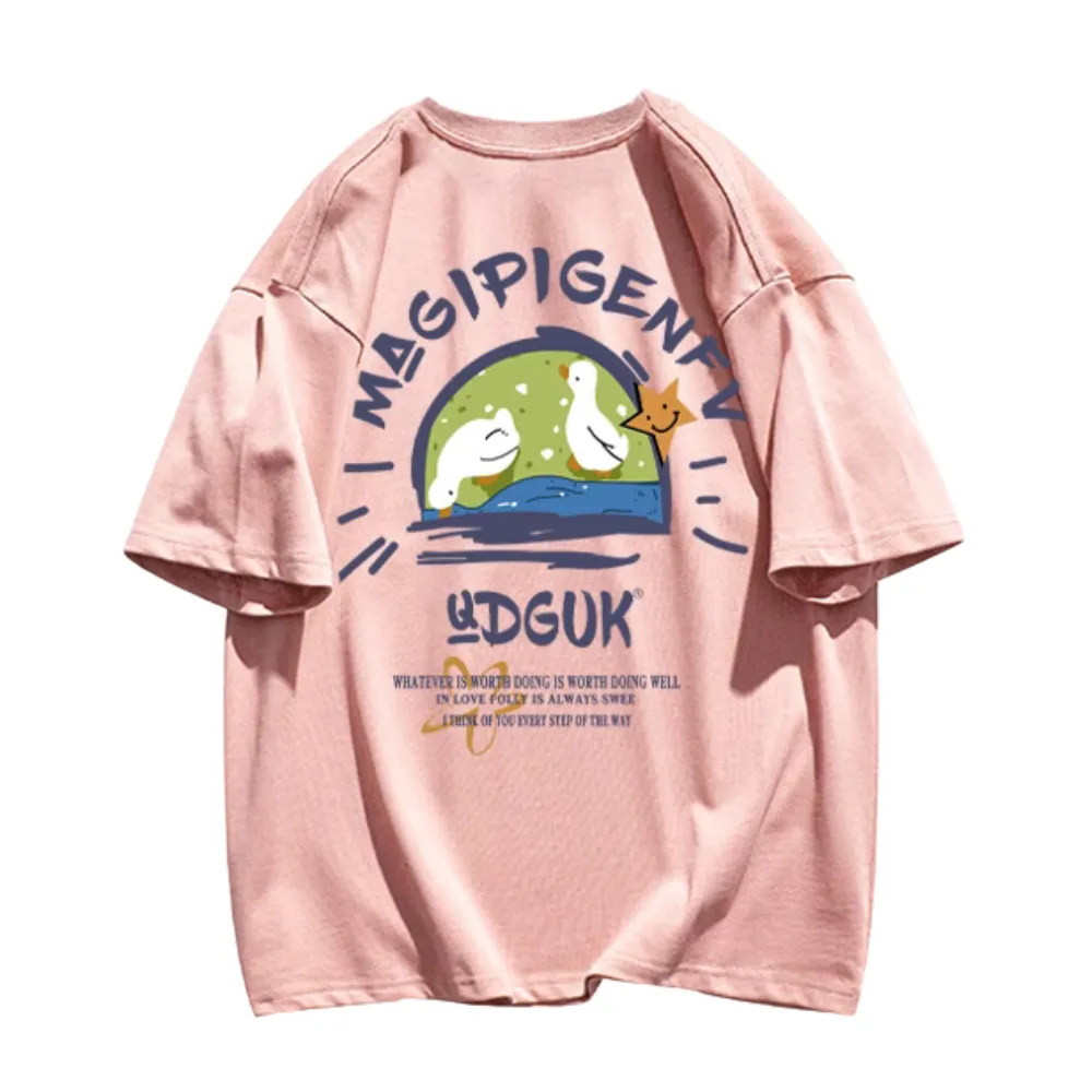 Cartoon Duck Print T-shirt