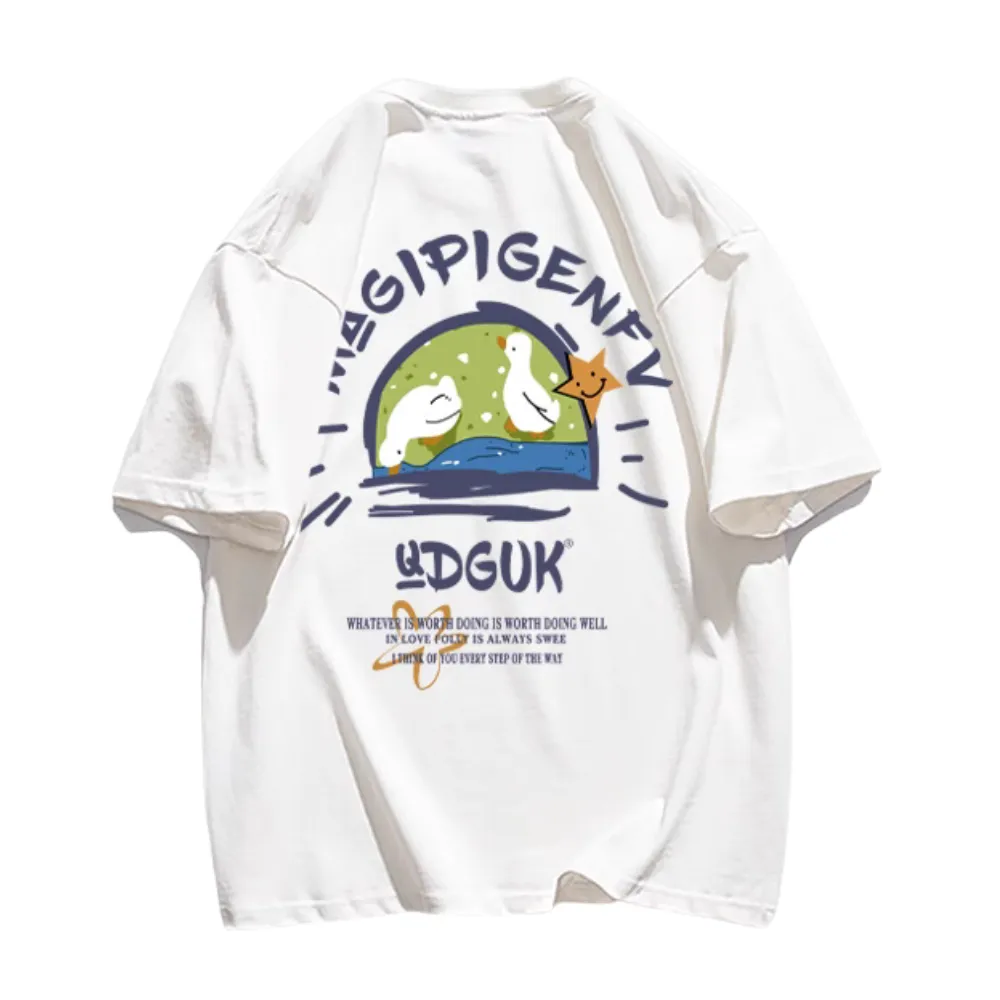 Cartoon Duck Print T-shirt