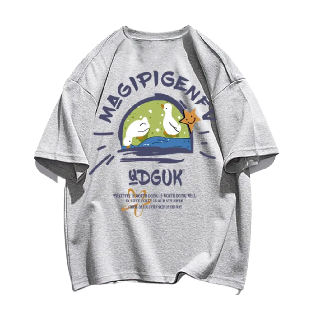 Cartoon Duck Print T-shirt