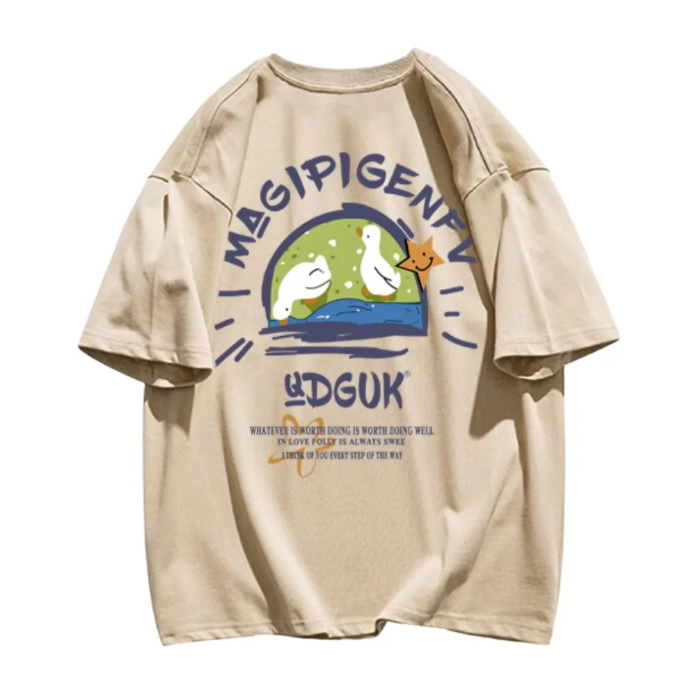 Cartoon Duck Print T-shirt