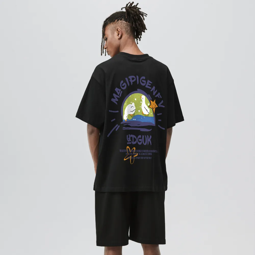 Cartoon Duck Print T-shirt