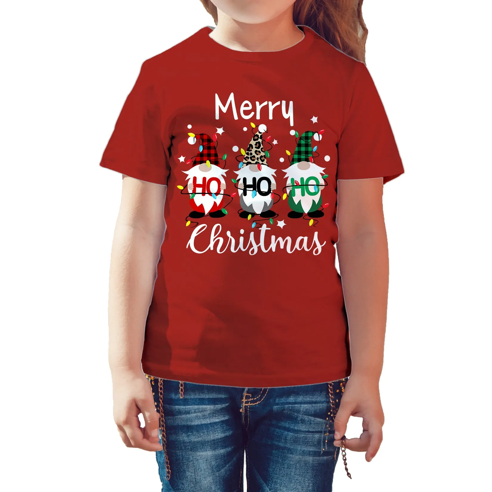 Christmas Elfs Meme Merry Ho Ho Ho Funny Cute Xmas Family Kid's T-Shirt