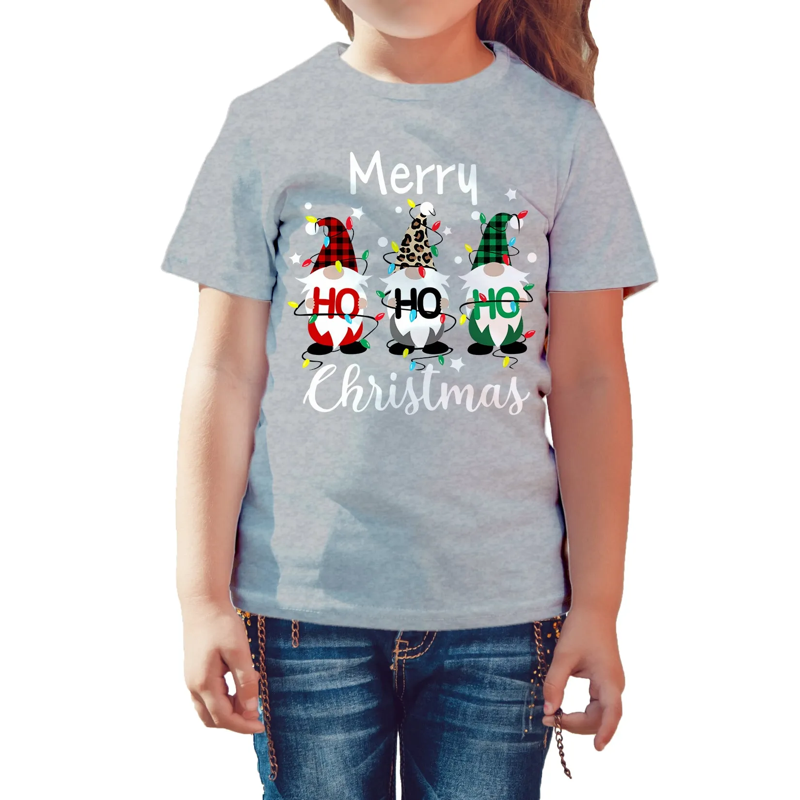 Christmas Elfs Meme Merry Ho Ho Ho Funny Cute Xmas Family Kid's T-Shirt