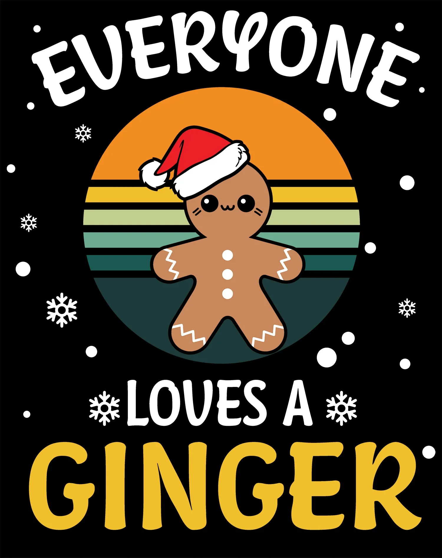 Christmas Ginger Everyone Loves Meme Fun Gingerbread Man Lol Men's T-Shirt
