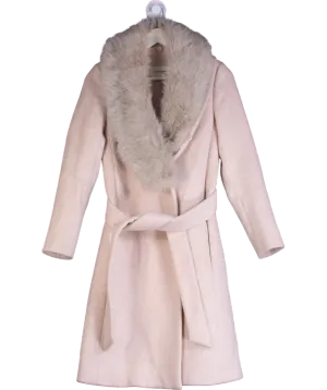 Club Monaco Beige Tie Waist Wrap Coat UK XS