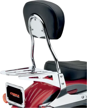 Cobra 602-1253 Standard Round Sissy Bar - Chrome