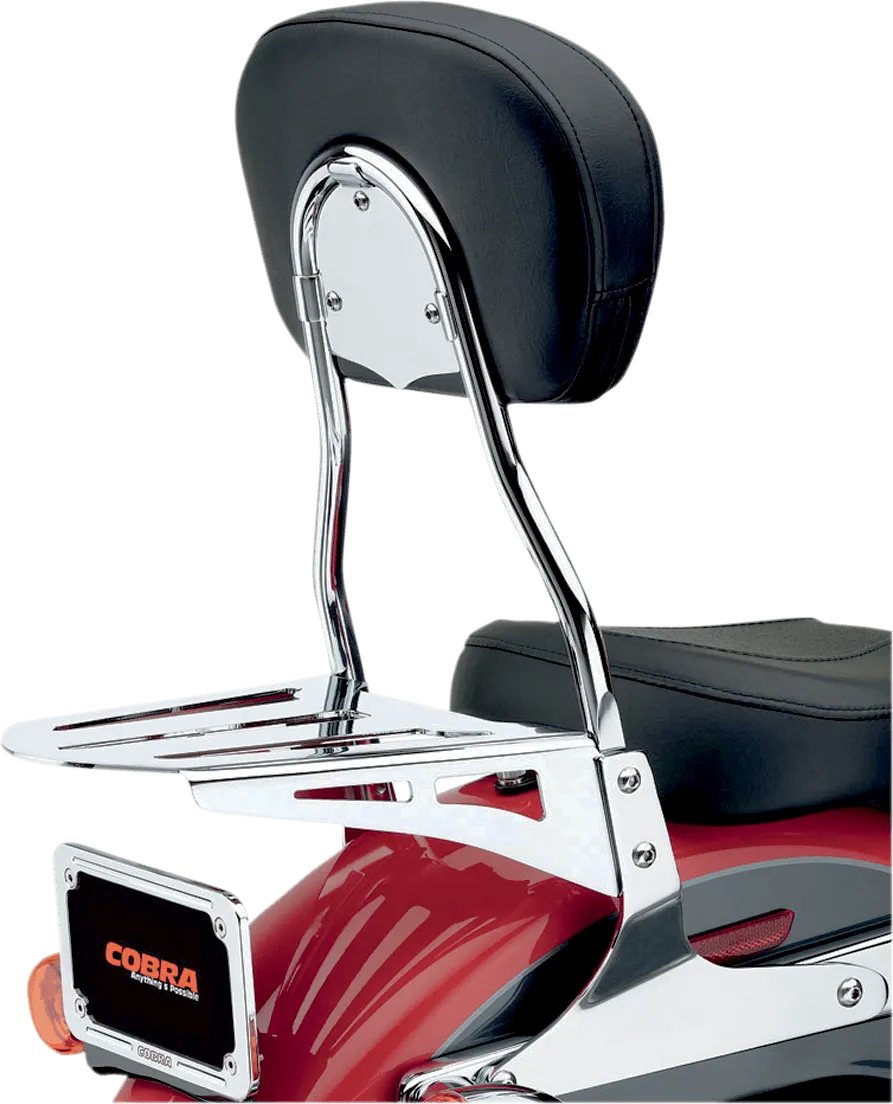 Cobra 602-1253 Standard Round Sissy Bar - Chrome