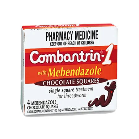 Combantrin-1 Chocolate Squares with Mebendazole