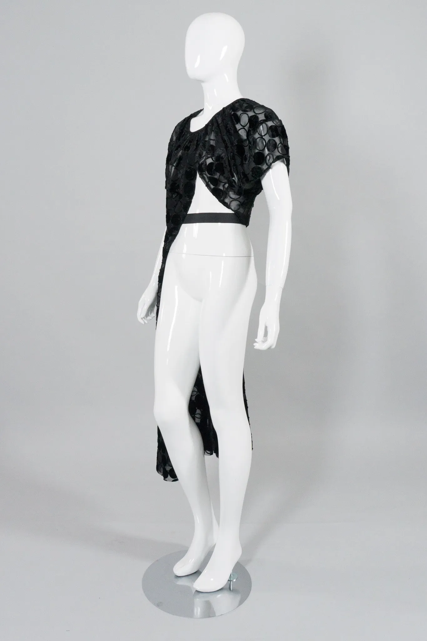 Comme des Garçons Circle Burnout Overlay Dress