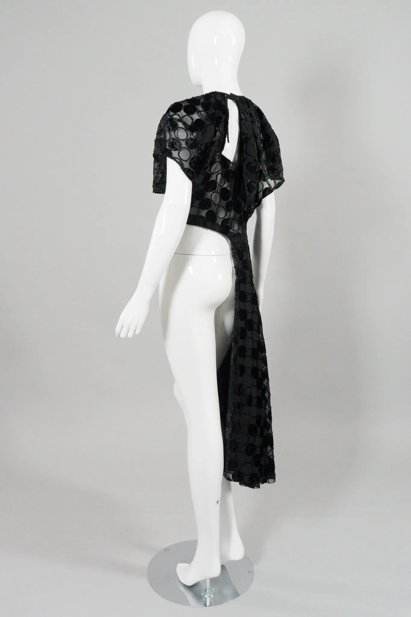 Comme des Garçons Circle Burnout Overlay Dress