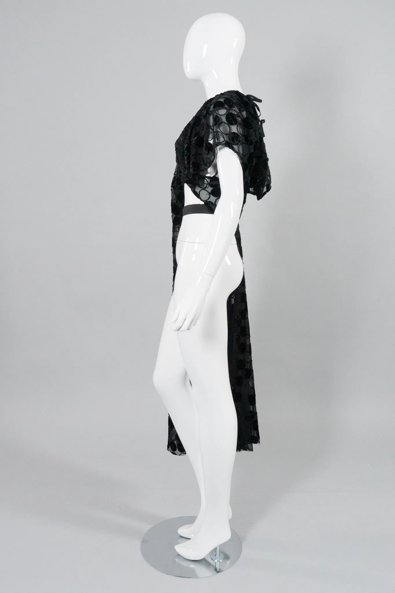 Comme des Garçons Circle Burnout Overlay Dress