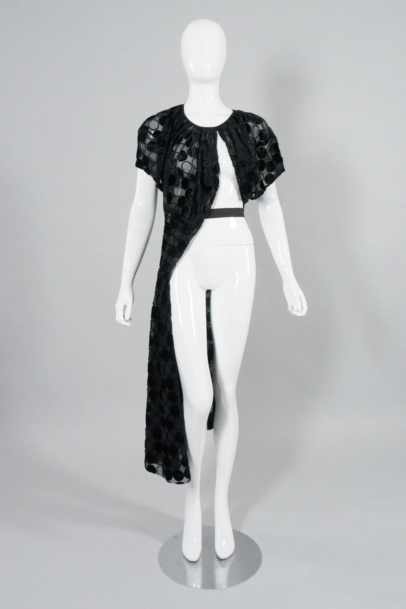 Comme des Garçons Circle Burnout Overlay Dress