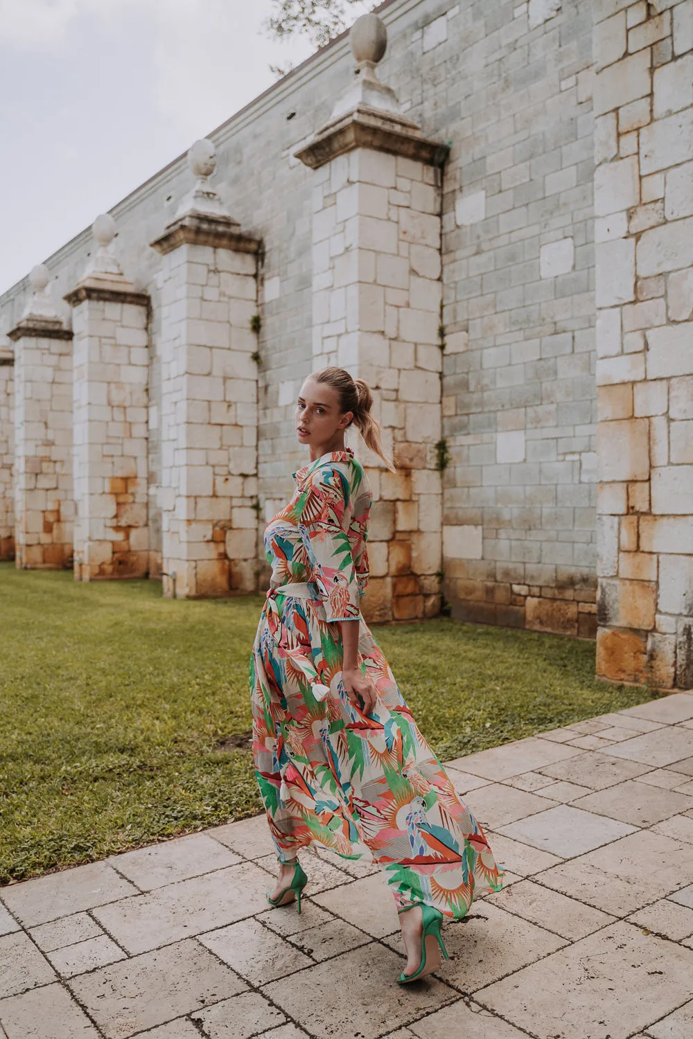 CONTESSA DRESS - TRES MARIAS ORANGE
