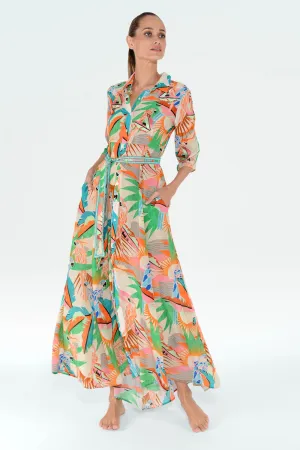 CONTESSA DRESS - TRES MARIAS ORANGE