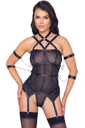 Cottelli Bondage Harness Lingerie Set