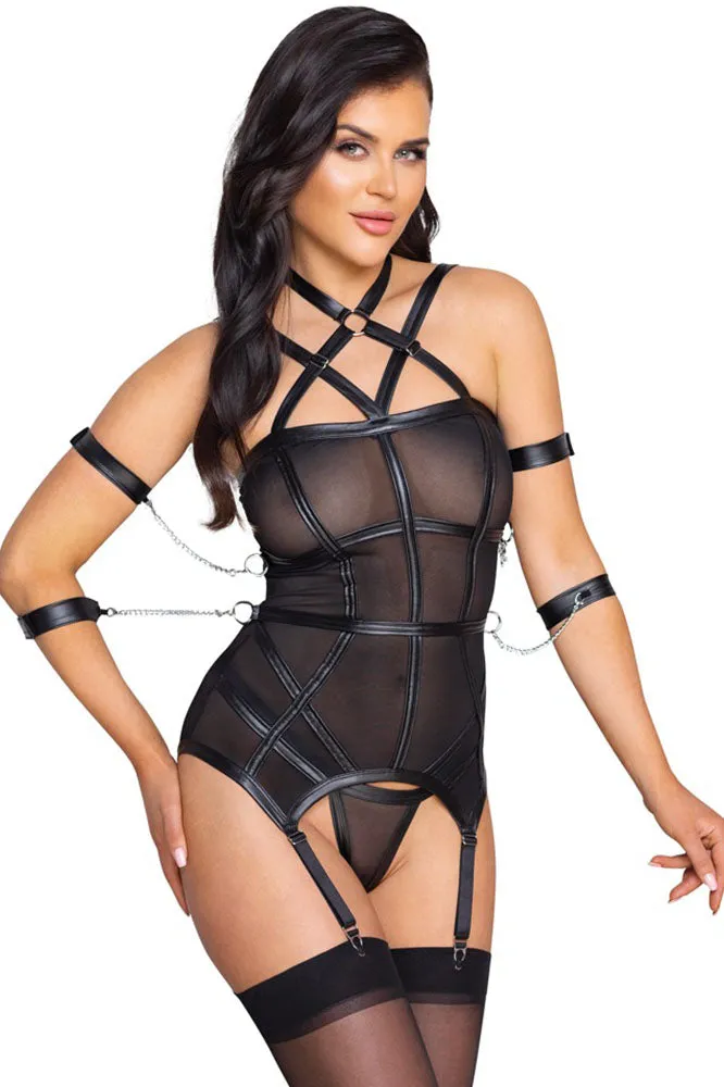 Cottelli Bondage Harness Lingerie Set