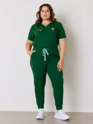 DEMI RE-GARDE™ - VERT EDEN - Jogger Scrub Pants - SILVADUR™|| DEMI RE-GARDE™ - VERT EDEN - Pantalon Jogger - SILVADUR™