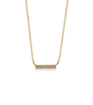 Diamond Bar Necklace