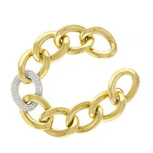 Diamond Curb Chain Bracelet