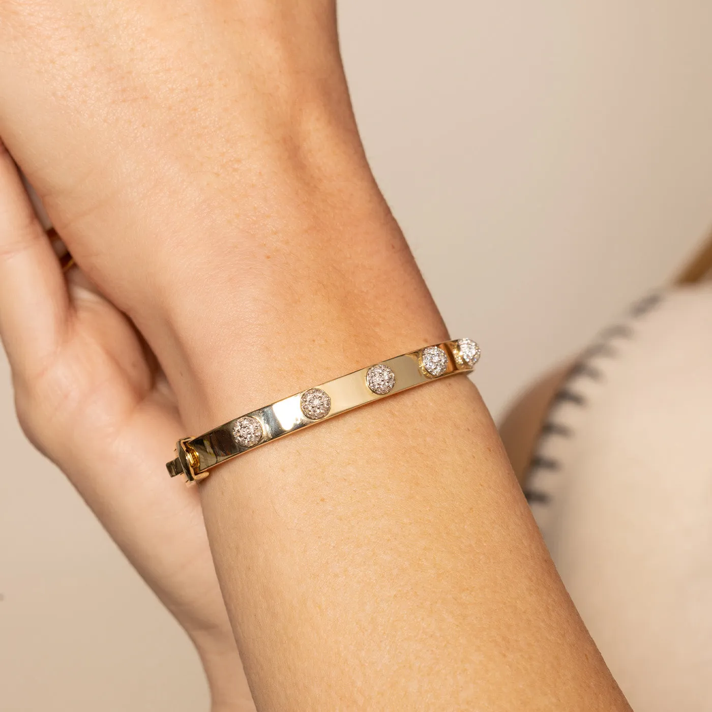 Diamond Orb Bangle