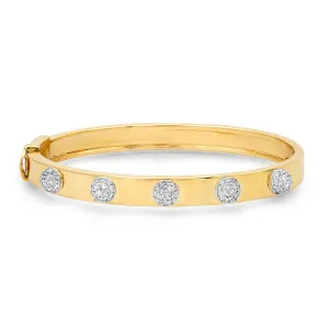 Diamond Orb Bangle