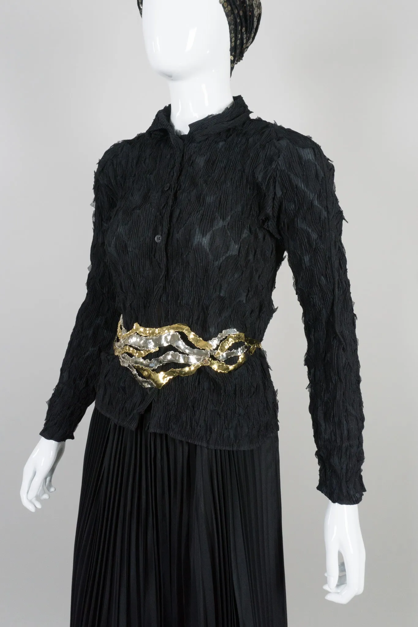 Diamond Pleated Blouse