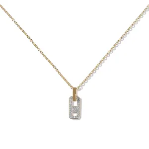 DNA Mini Pave Diamond Necklace