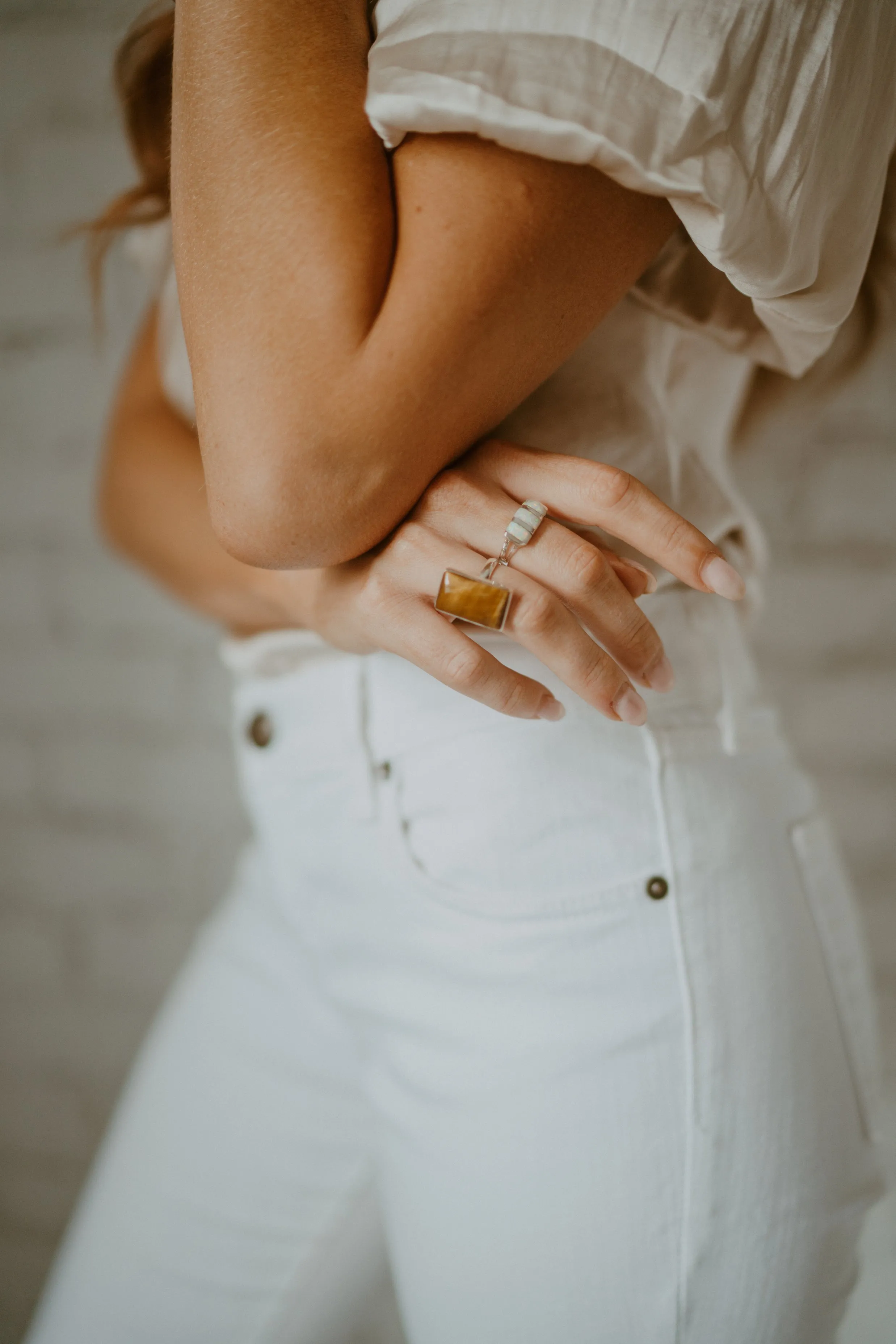 Donny Ring | White Opal