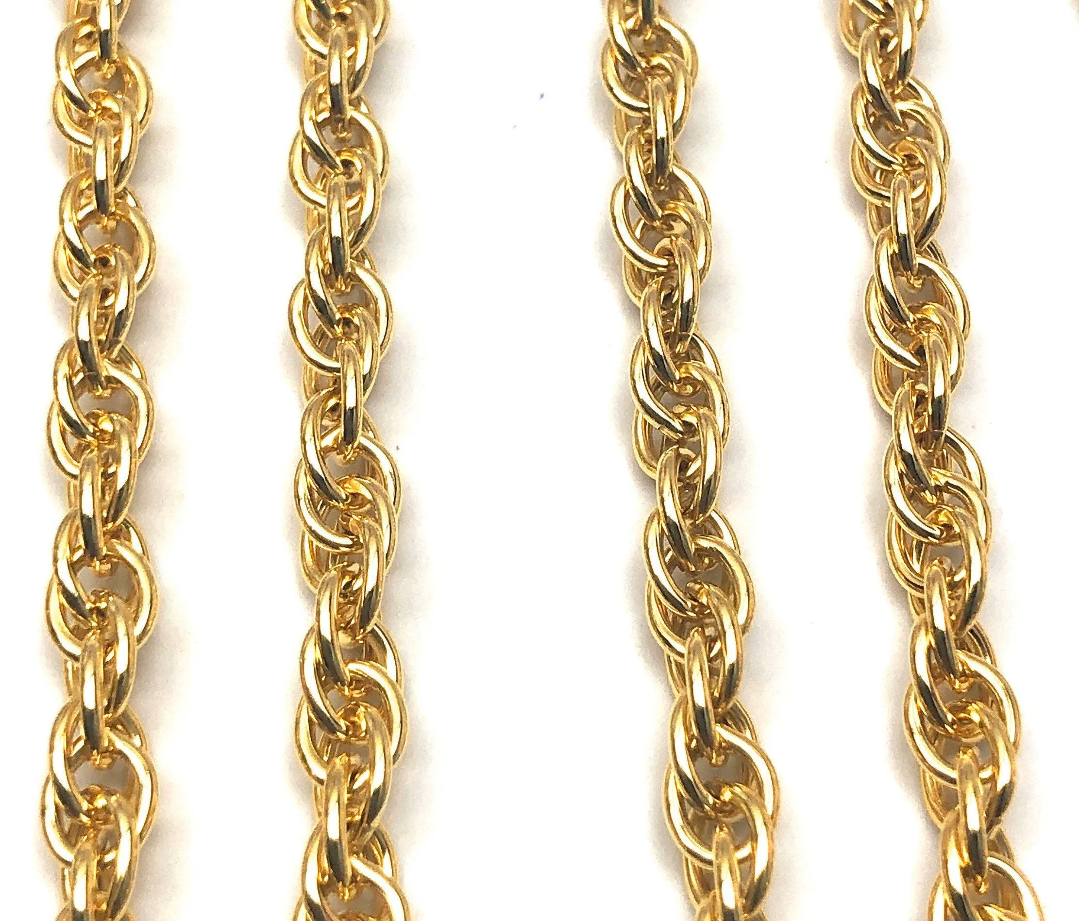 Double 14KGF rope chain , 14K gold filled , SKU #070774