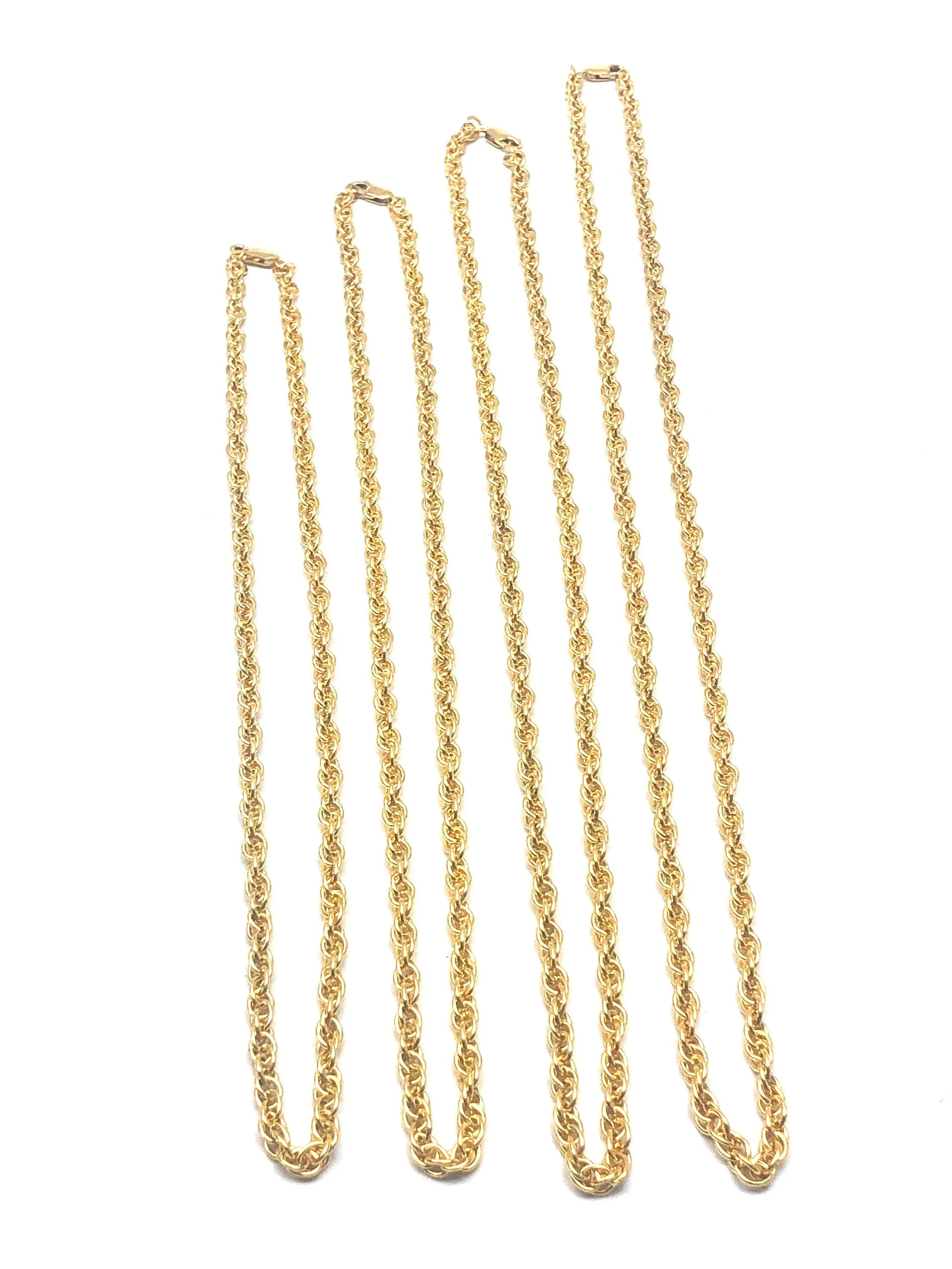Double 14KGF rope chain , 14K gold filled , SKU #070774