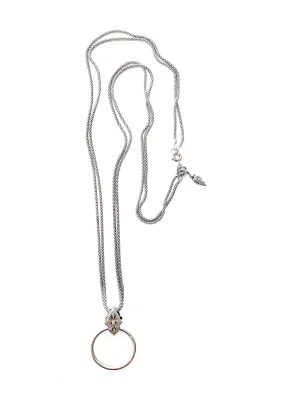 Double Chained Fluer Di Lis Eyering Chain