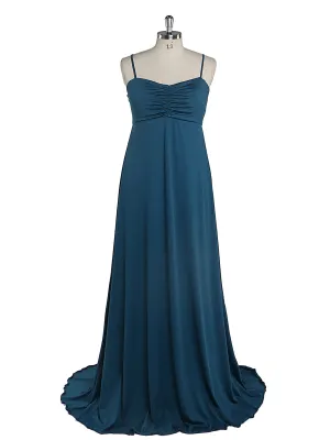 Elegant Women Sling Dress Elastic Fabric Simple Evening Dresses Long Custom Color YEWEN
