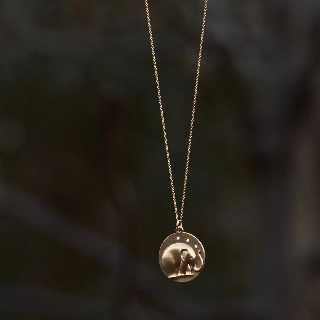 Elephant Charm Chain Necklace