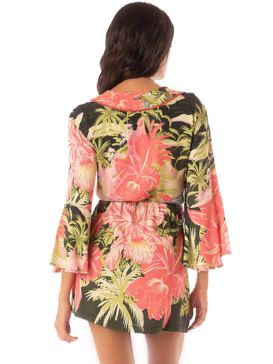 Enjoyable Kaftan in Neo Hawaiian