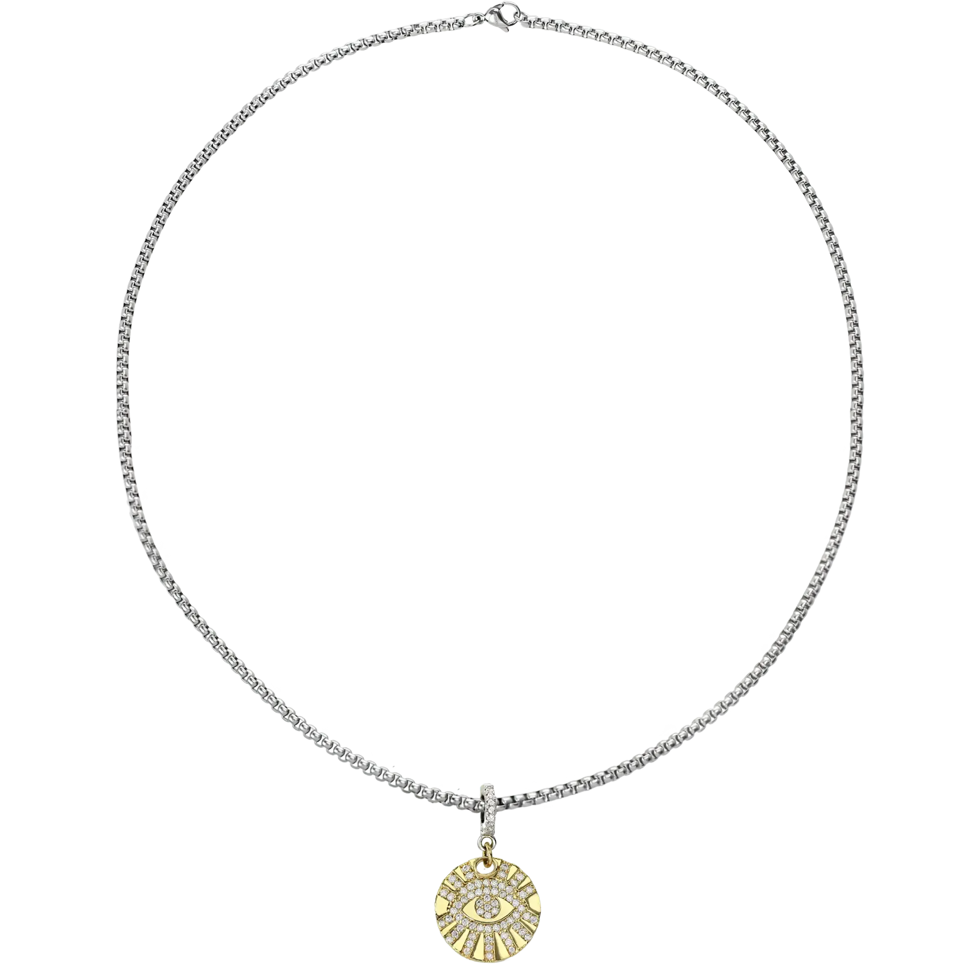 EVIL EYE 2 BOLT CLIP ON CHARM
