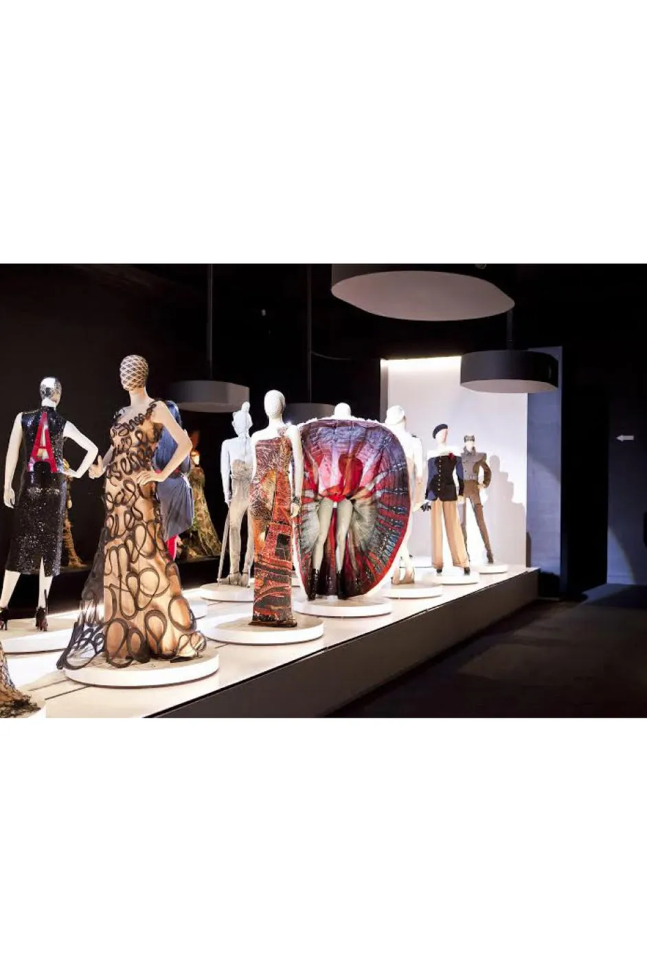 Exquisite Fall 2000 Jean Paul Gaultier Haute Couture Nude & Black Net 3D 'Script' Dress