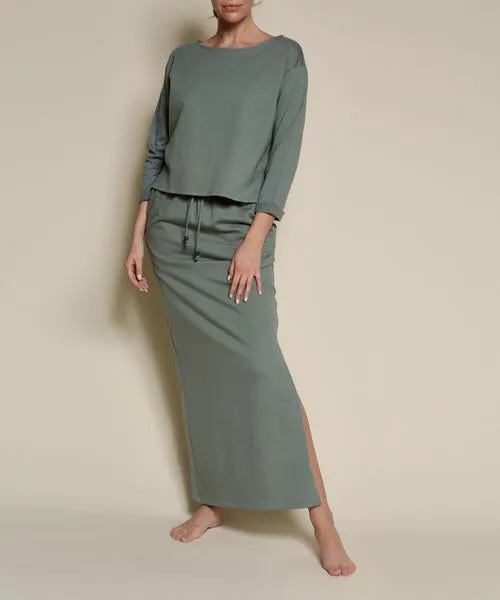 Fabina LA Hemp Set - Sage Green (two piece set)