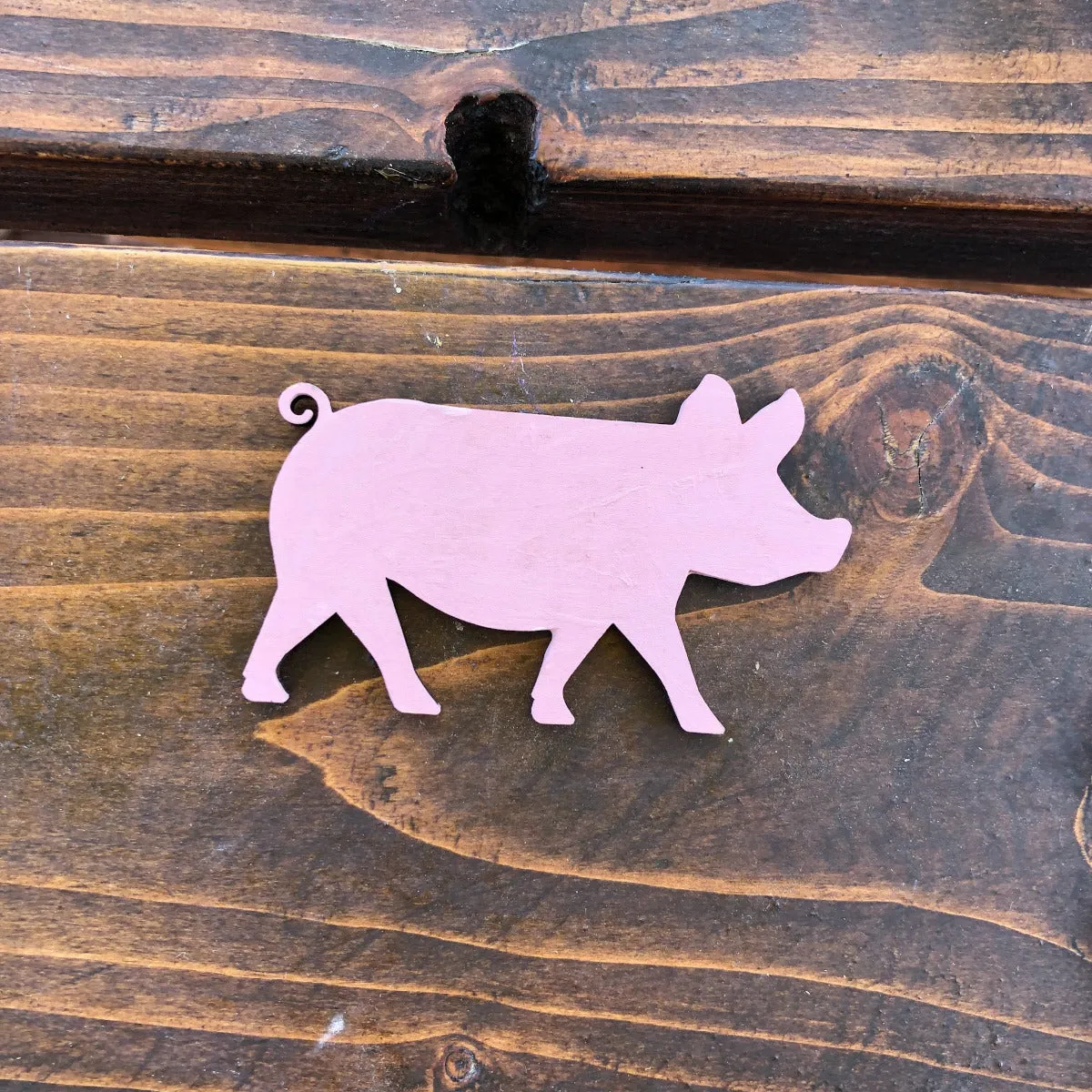 Farm Animal Door Hanger Unfinished Wood Sign