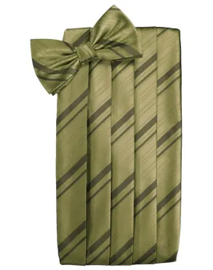 Fern Striped Satin Cummerbund