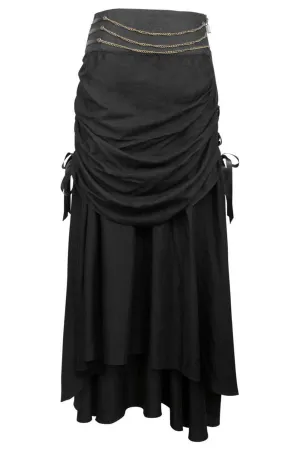 Fidal Steampunk Skirt with Hanging Chains