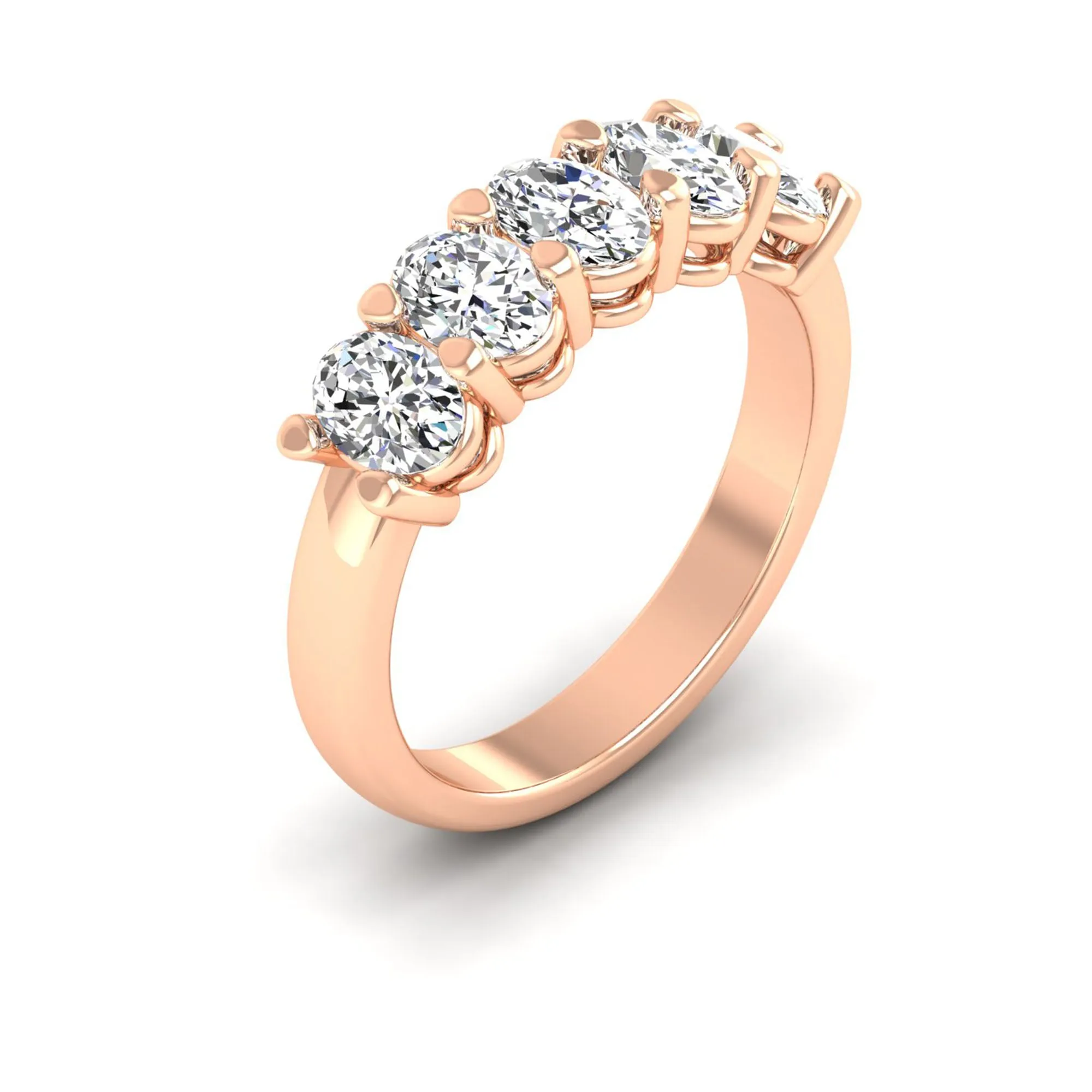 Five Stone Oval Lab Diamond Ring