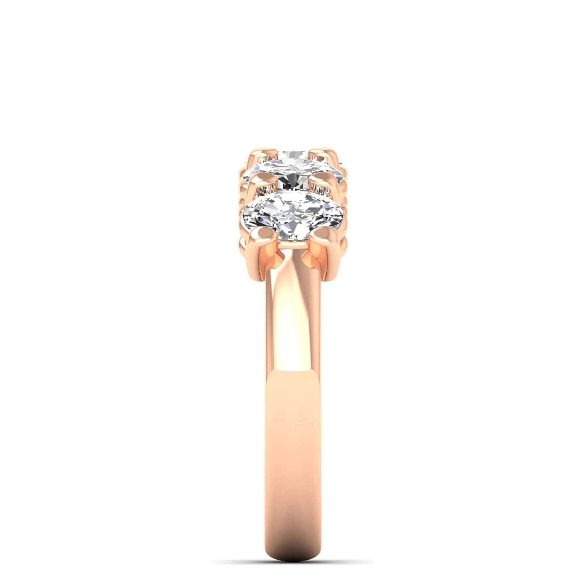 Five Stone Oval Lab Diamond Ring