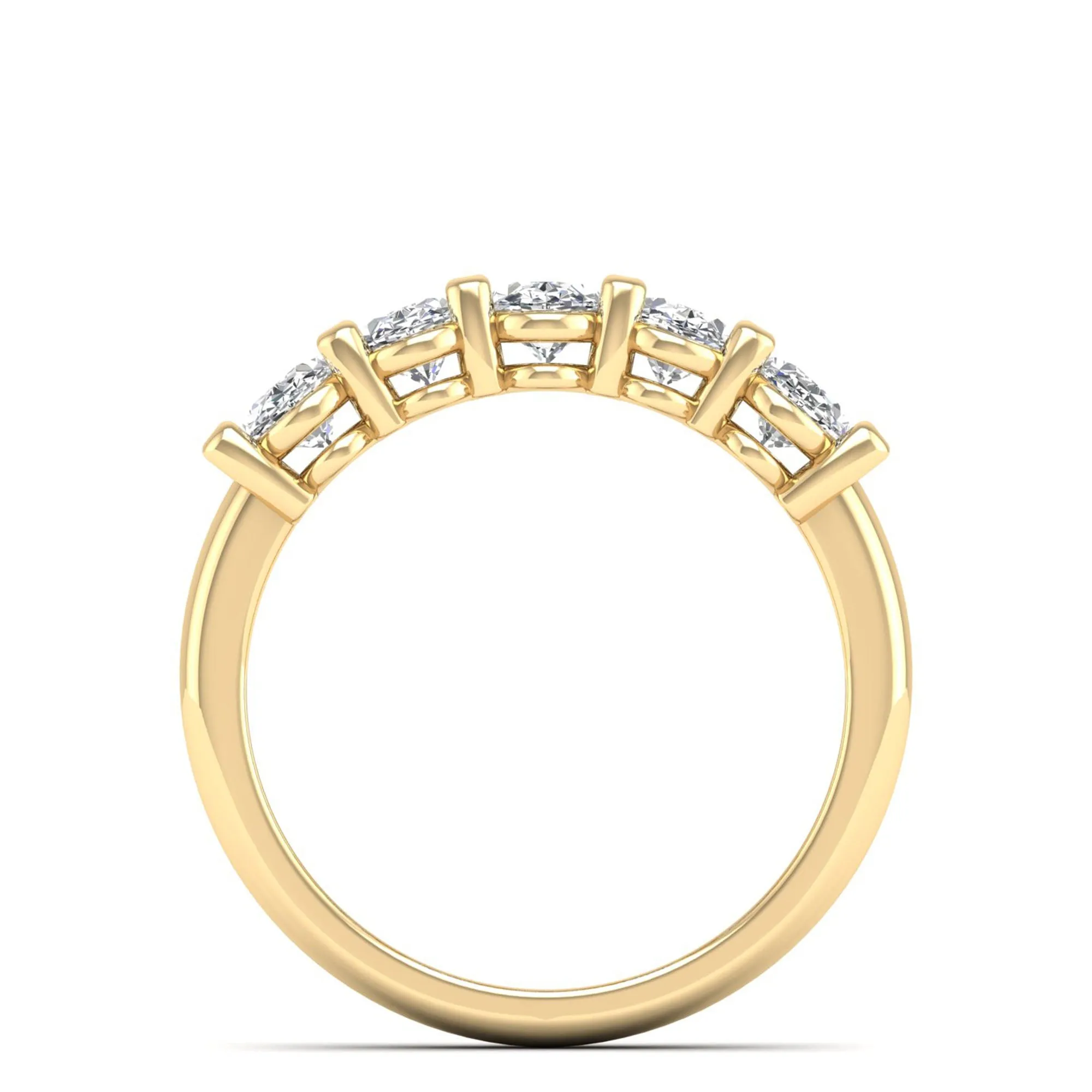 Five Stone Oval Lab Diamond Ring