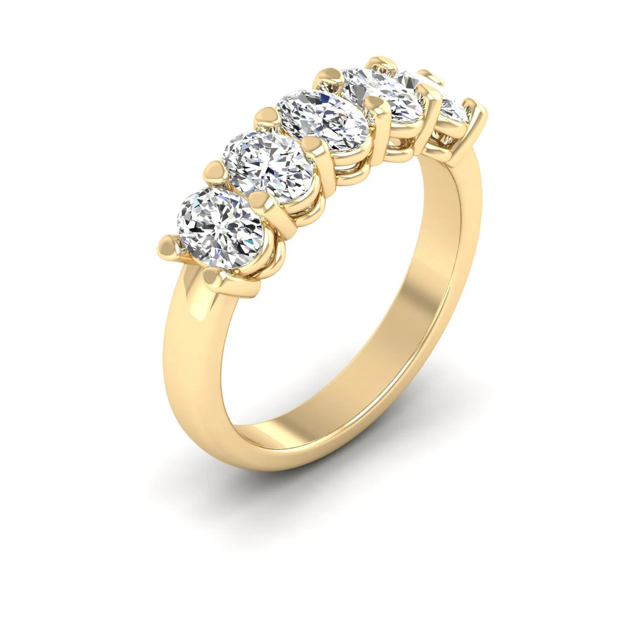 Five Stone Oval Lab Diamond Ring