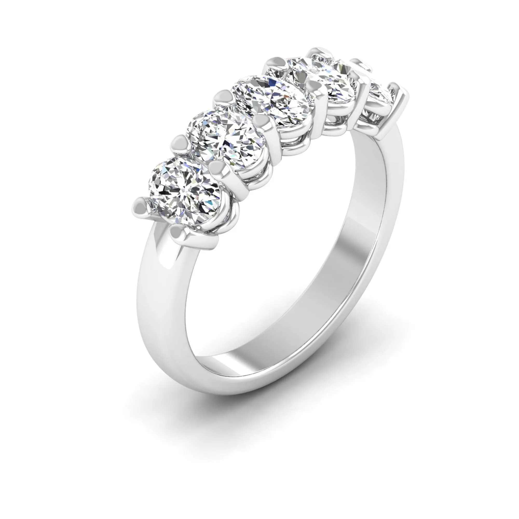 Five Stone Oval Lab Diamond Ring